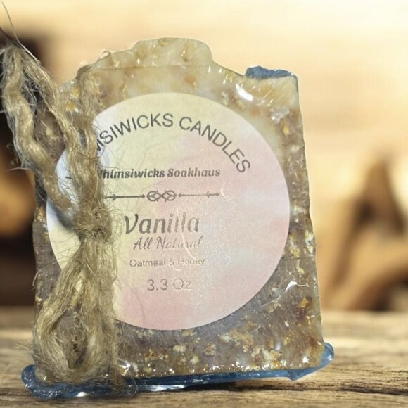 Hand Crafted 🌾3.5 oz  Oatmeal & Honey Soap 🌿includes SOAP SAVER POUCH - Picture 3 of 3